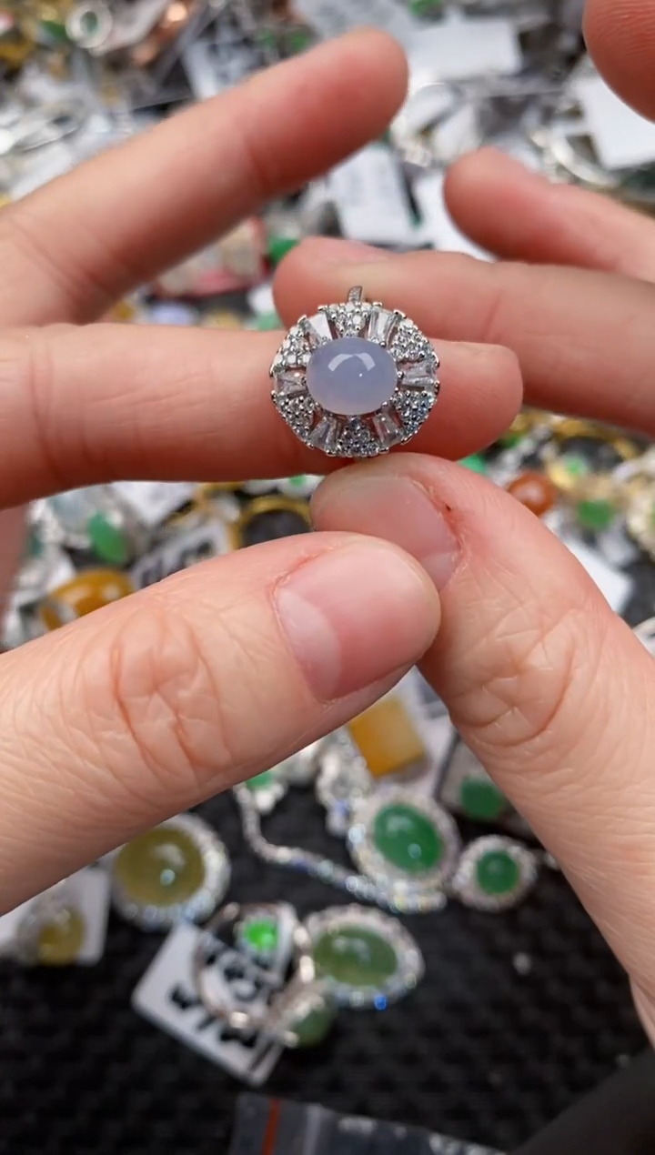 银S925镶嵌戒指翡翠777                  4