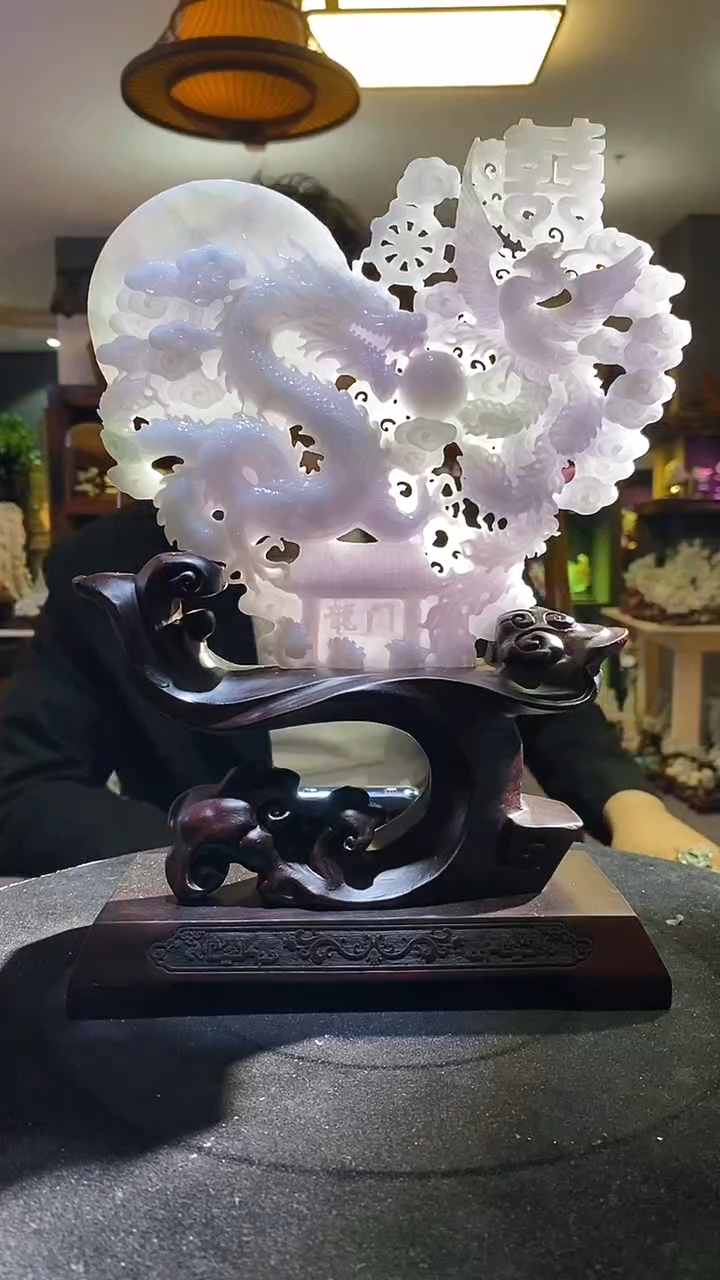 【闪购商品】定制翡翠未镶嵌03/0220/W/龙凤