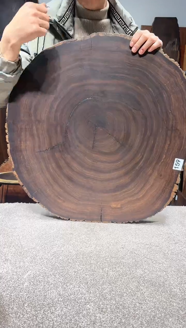 【闪购商品】风车木（黑檀木）尺寸67*68*4编号159