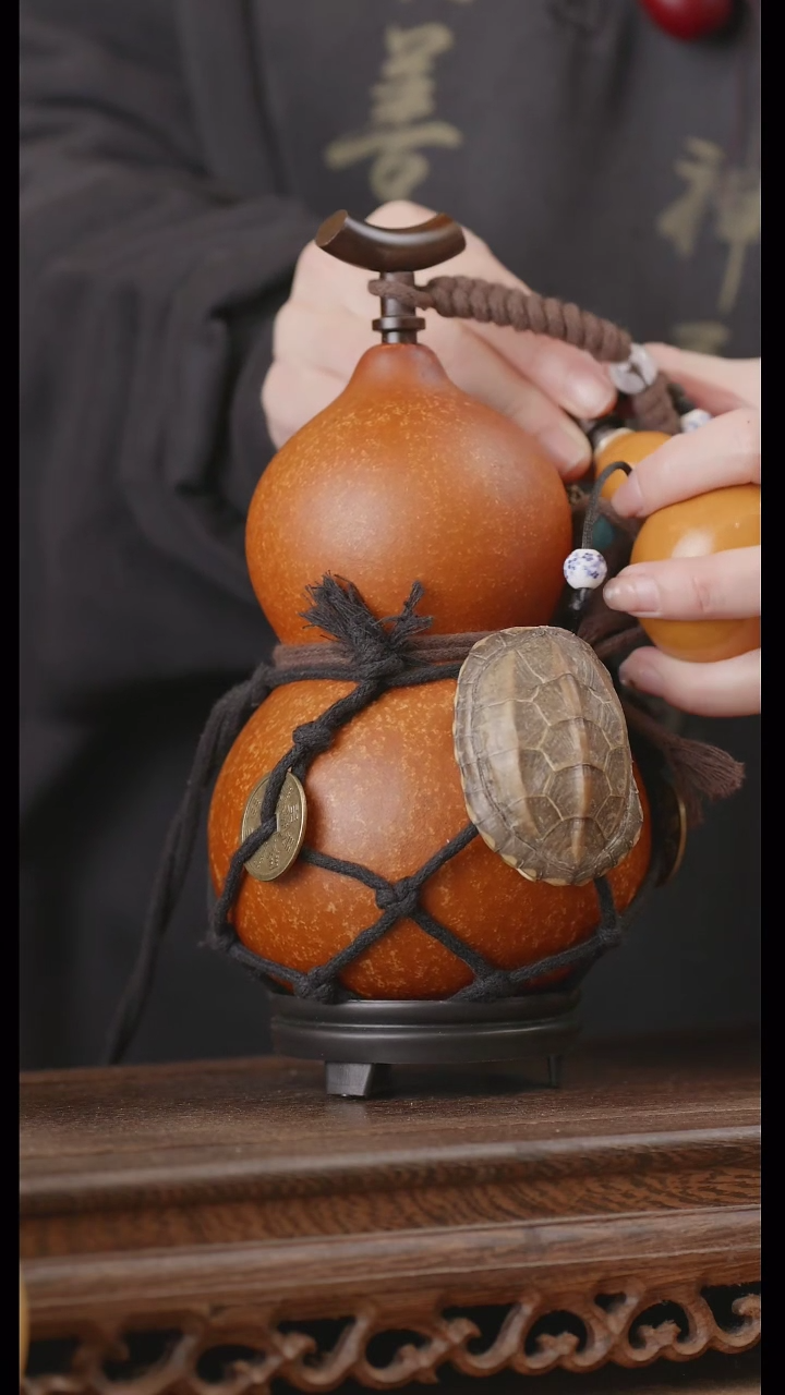 【闪购商品】201号精品天然大漆工艺防渗内胆酒葫芦~