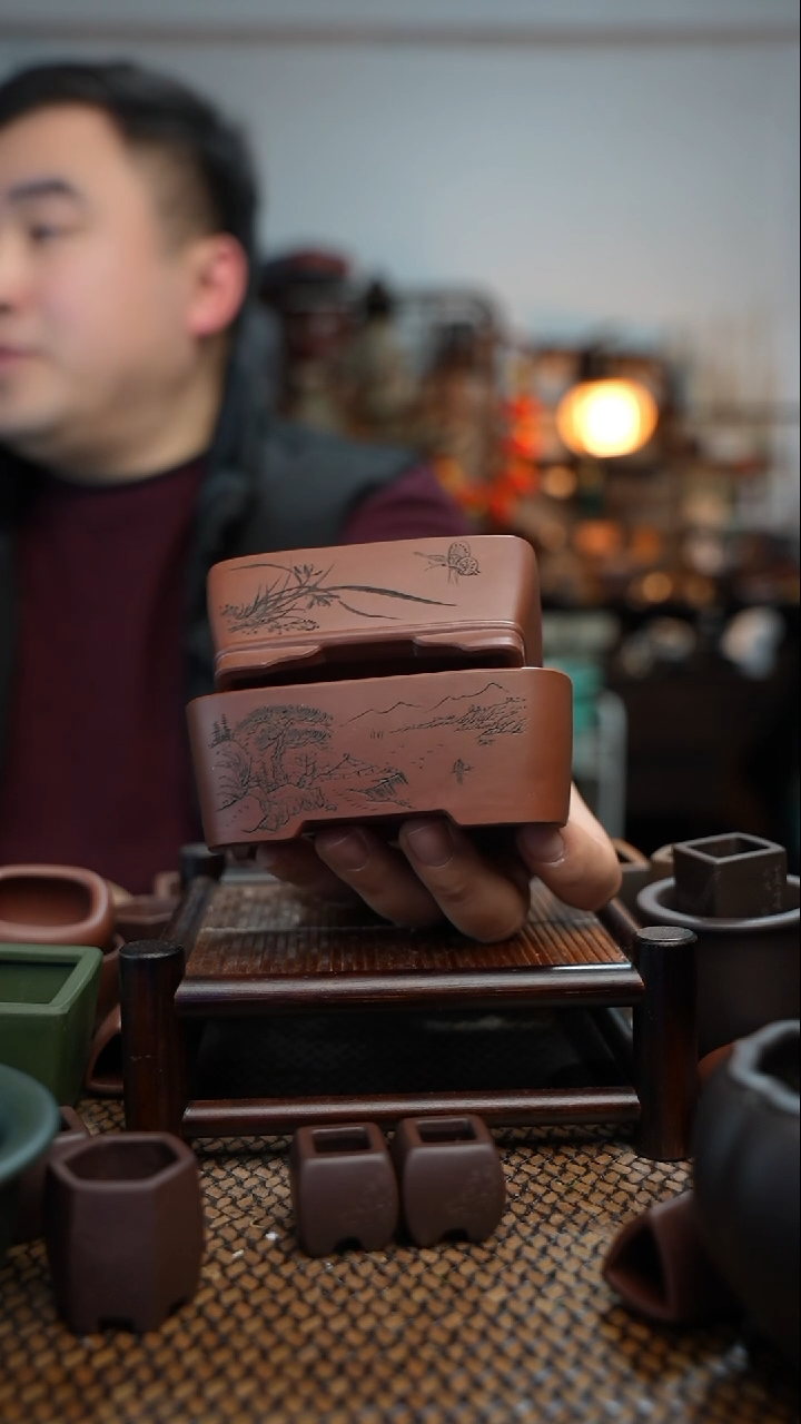 【闪购商品】紫砂花盆長木軒精品紫砂