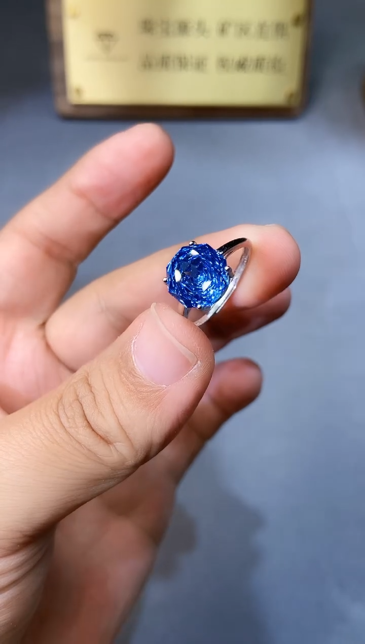 【闪购商品】托帕石戒指银S925镶嵌354