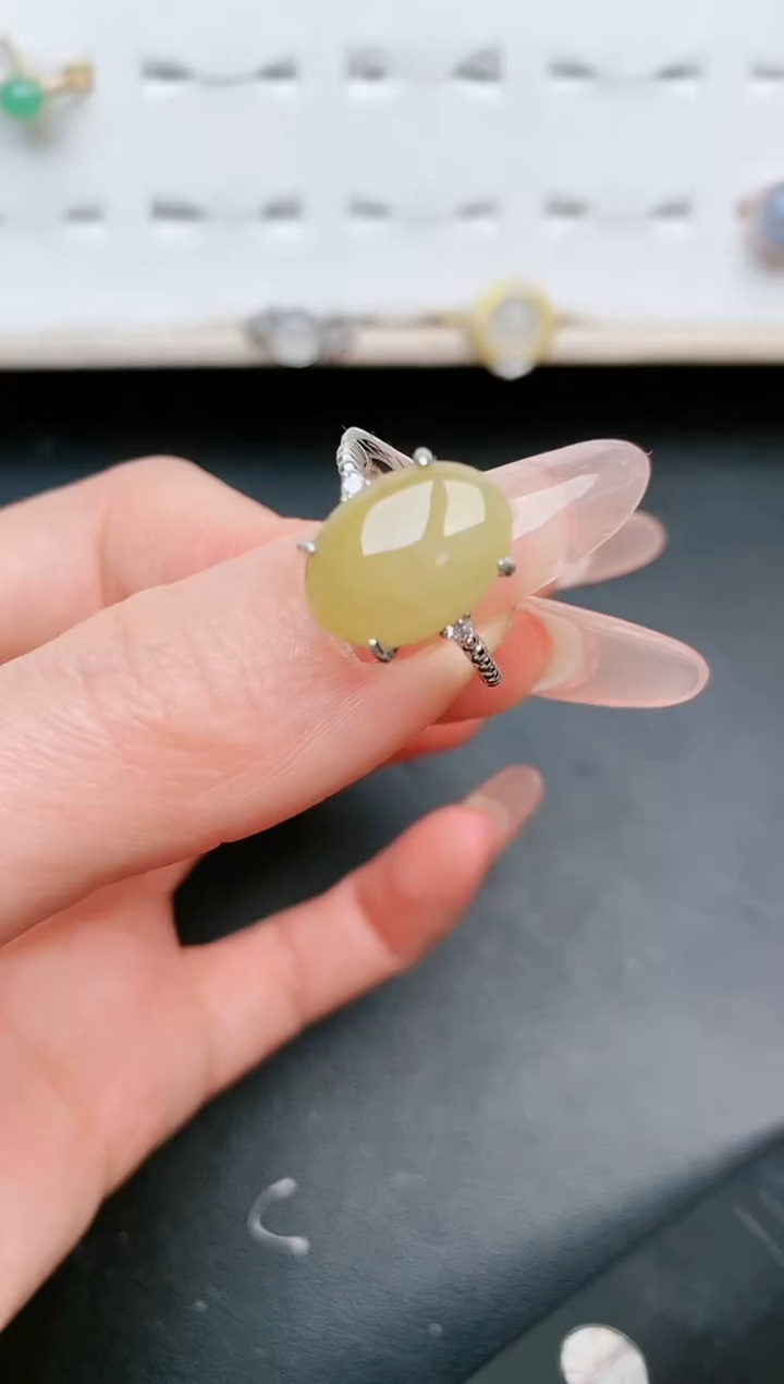 【闪购商品】翡翠戒指银S925镶嵌......