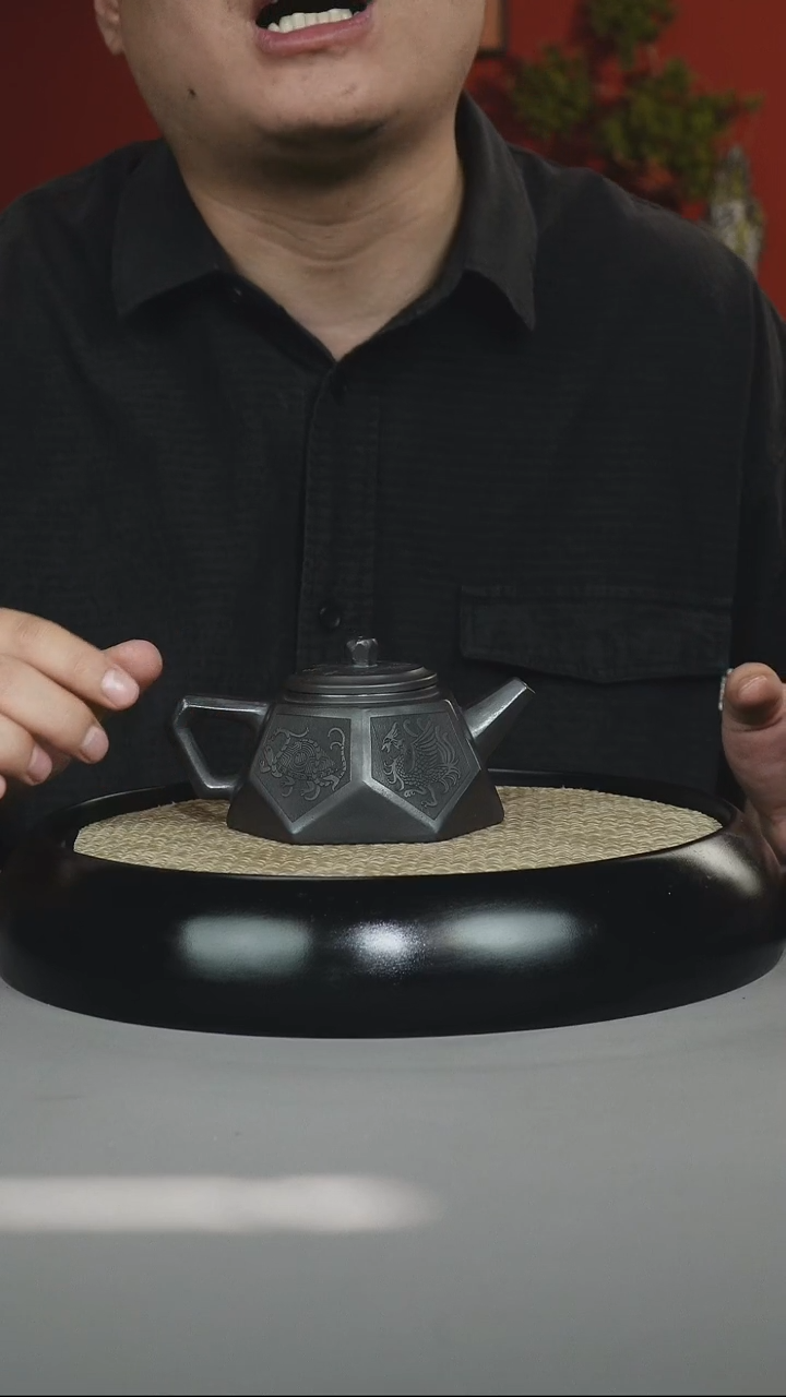 茶壶紫砂石黄 钻石  四大神兽