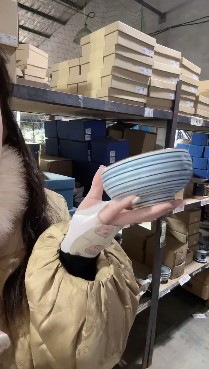 陶瓷鹿山窑12cm钵碗一个