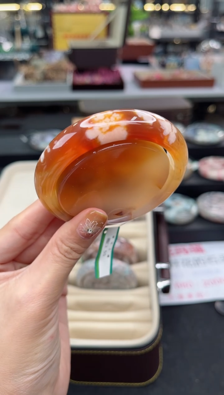 【闪购商品】石英质玉手镯未镶嵌55圈口（赠品镯心）S96269