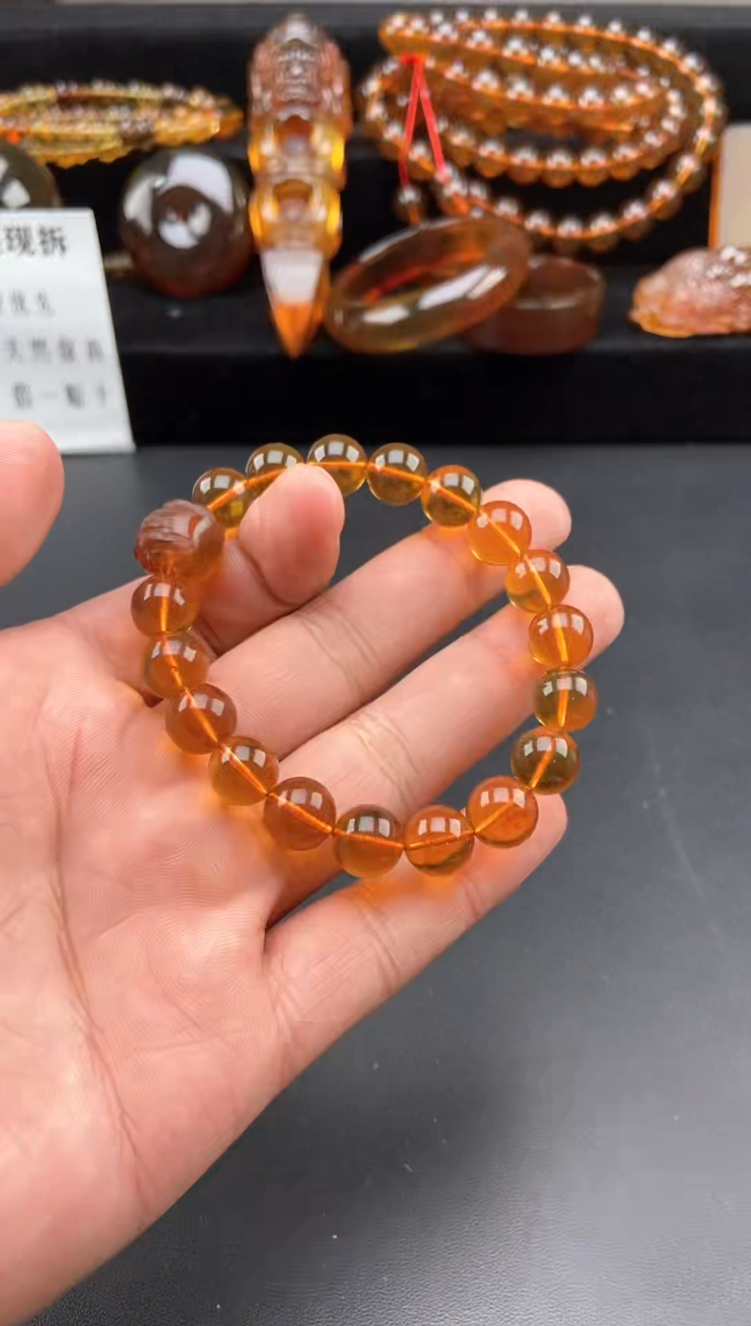 【闪购商品】琥珀手链未镶嵌貔貅珠手串