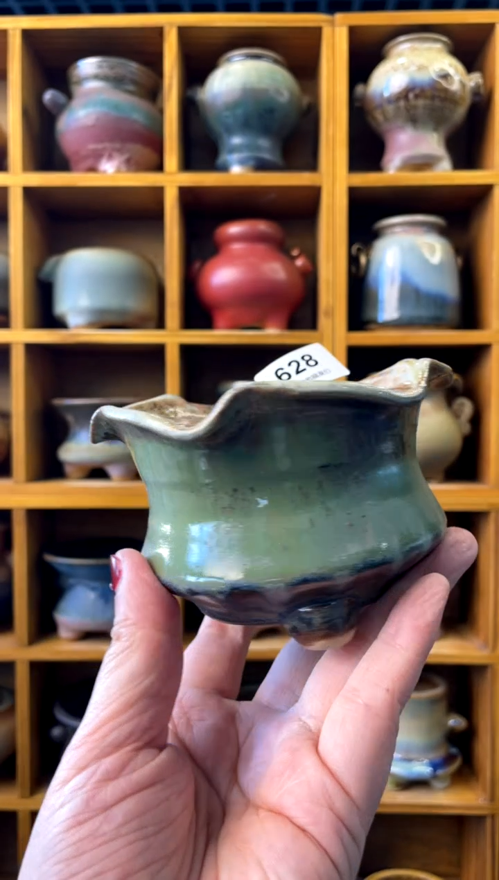 【闪购商品】陶628 内口8【喵喵团圆多肉盆】