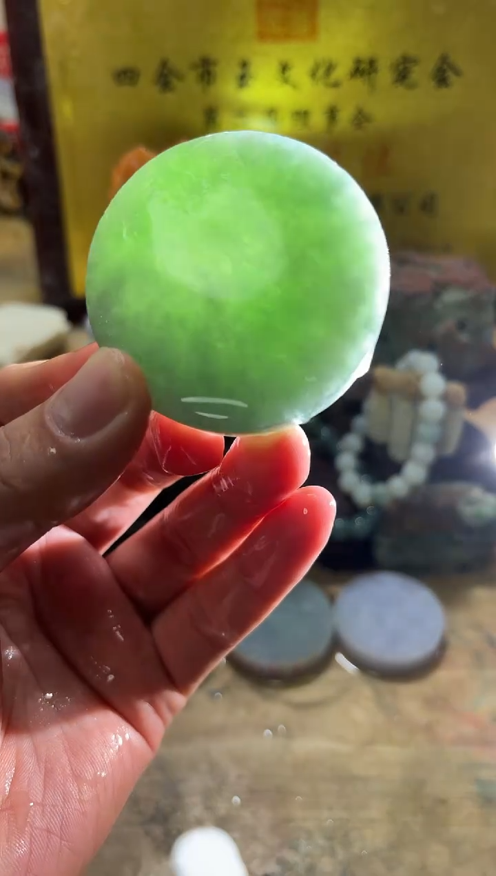 未镶嵌挂件翡翠A货常星6950