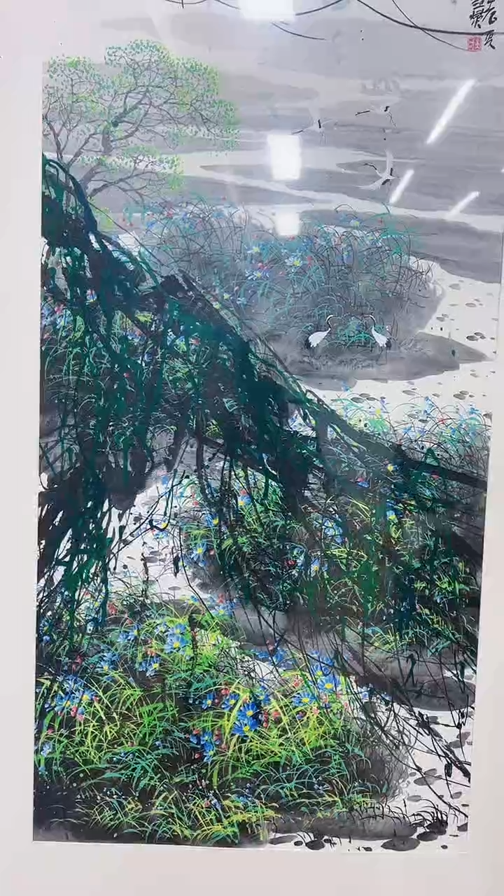 【闪购商品】绘画赵燮绘画8平尺金袍藤萝山水