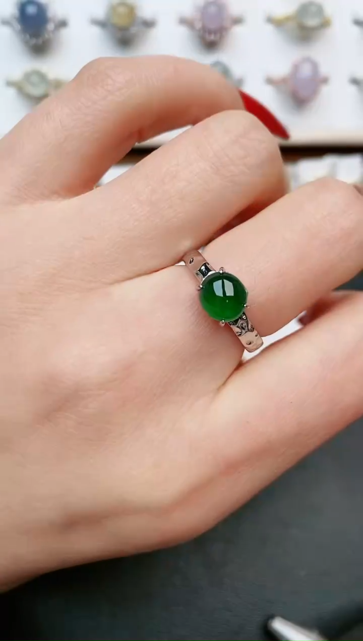【闪购商品】翡翠戒指银S925镶嵌.....