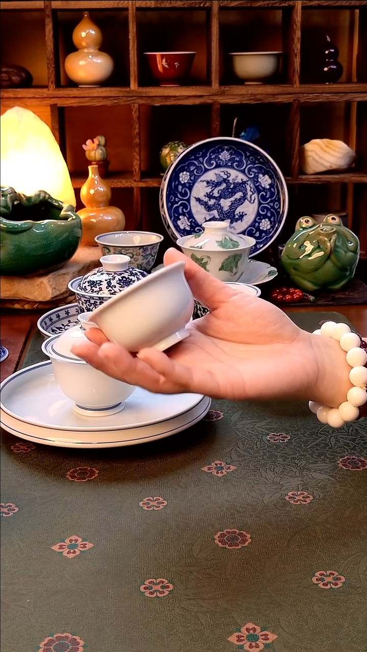 【手工白胎小压手杯】
