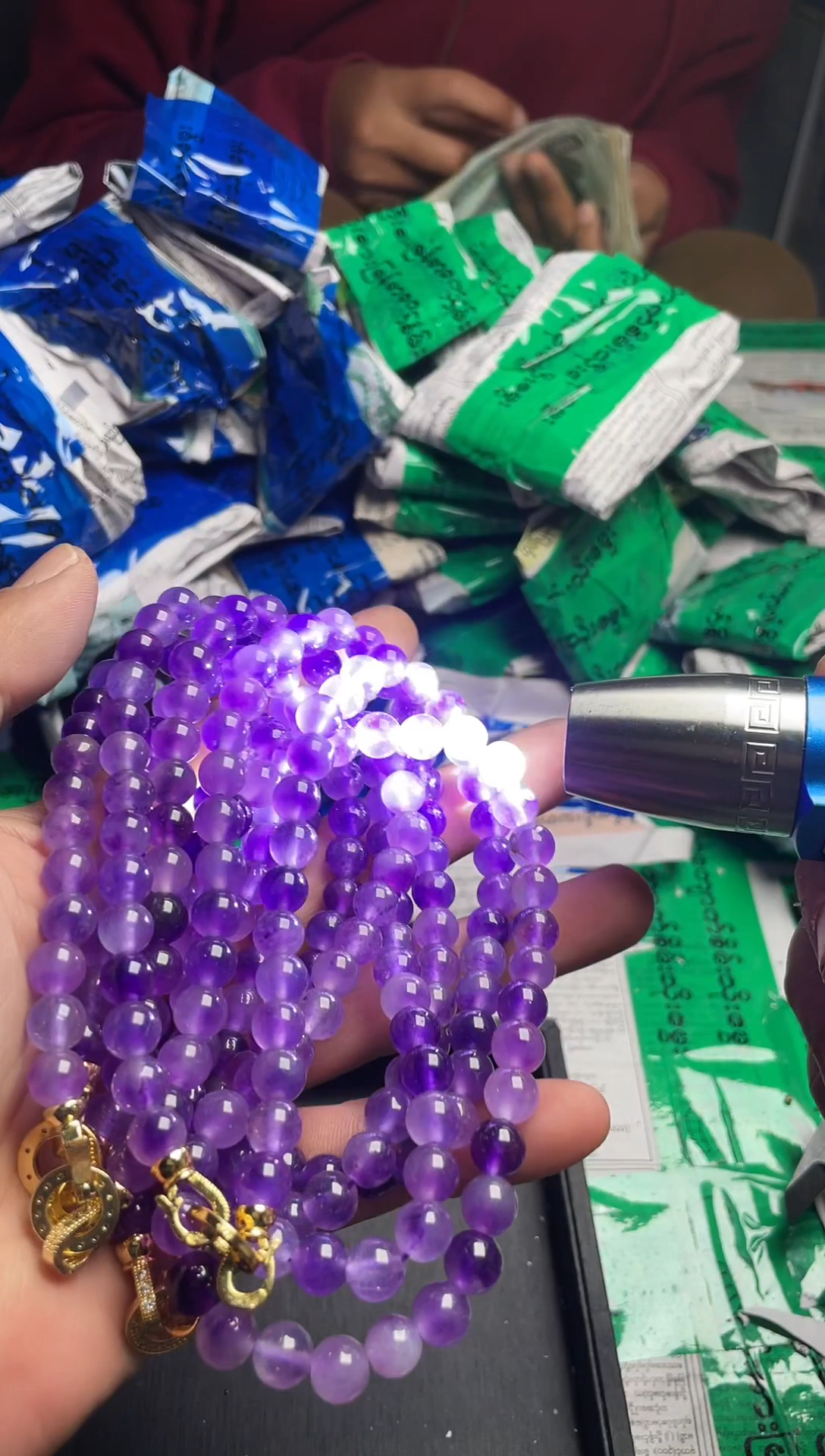 强子收货--所见即所得--多样性发货--ZGY59紫春彩链