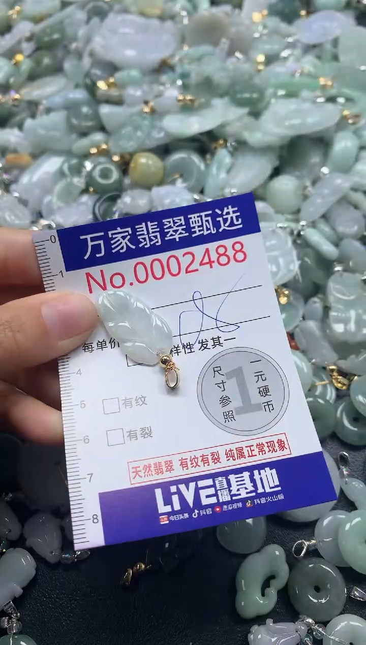 吊坠(不含链)未镶嵌翡翠2488