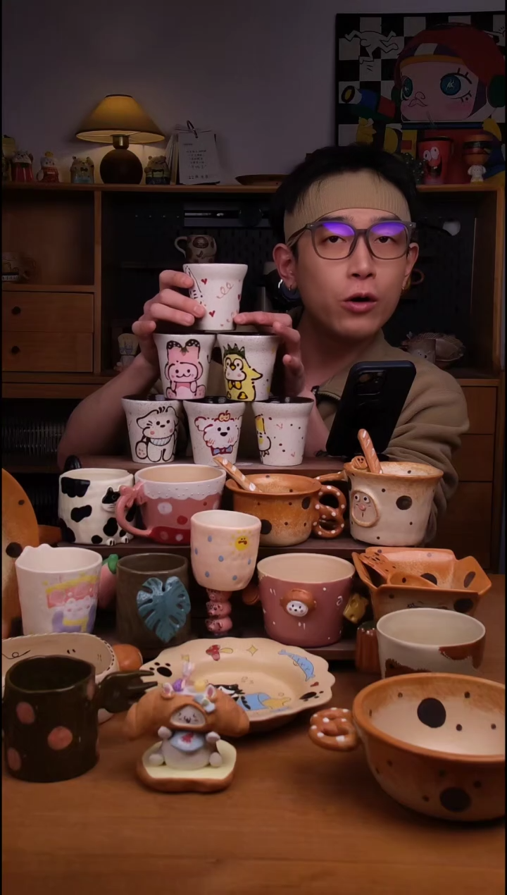 杯子陶6款不定向发货1只！景德镇设计师款陶瓷