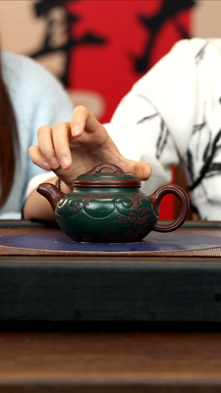 【闪购商品】紫砂茶壶ZLH 双色 仿古如意