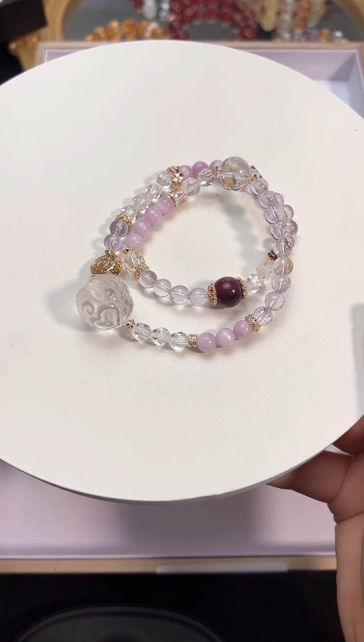 【闪购商品】水晶手链合金颜色微差多样性发货发其一