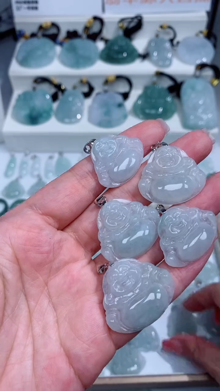 翡翠银S925镶嵌颈饰吊坠团购多样性发一件