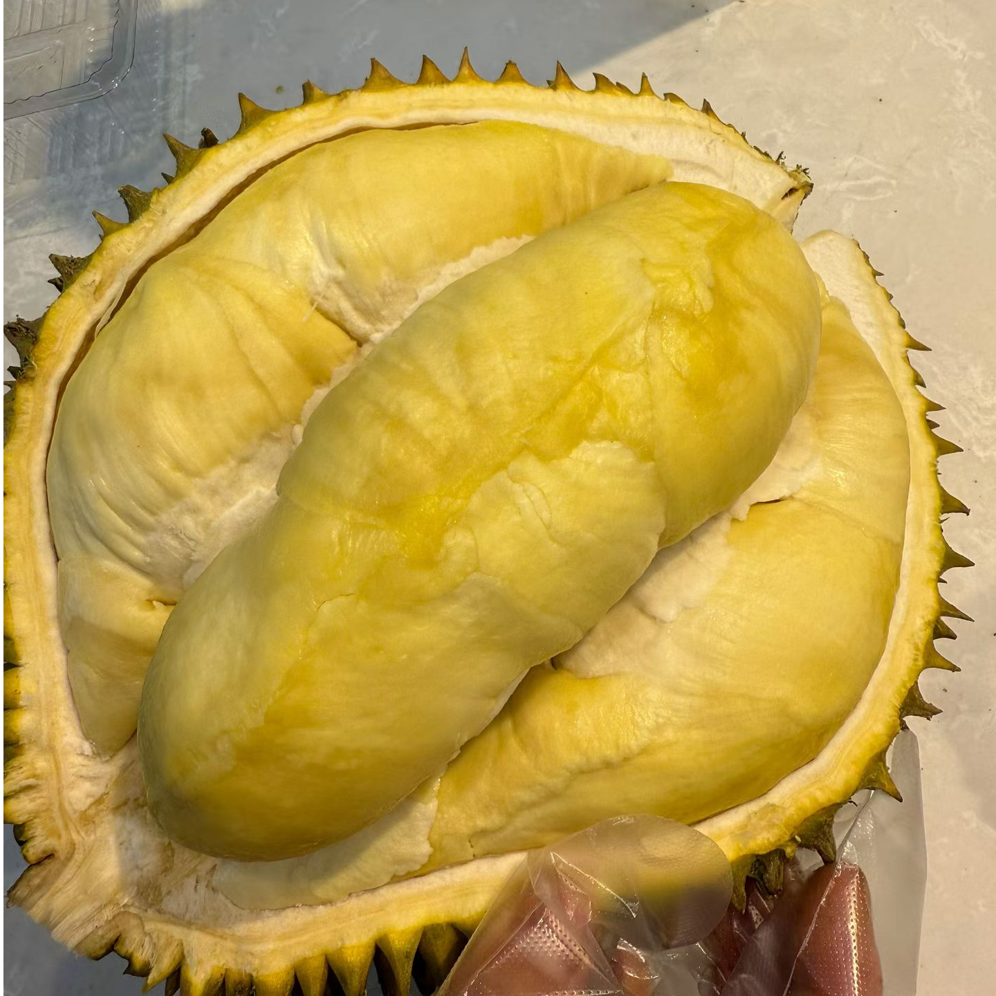 金枕榴莲202.8元鲜榴莲2个带皮约5斤-6斤左右（核小）金枕泰国