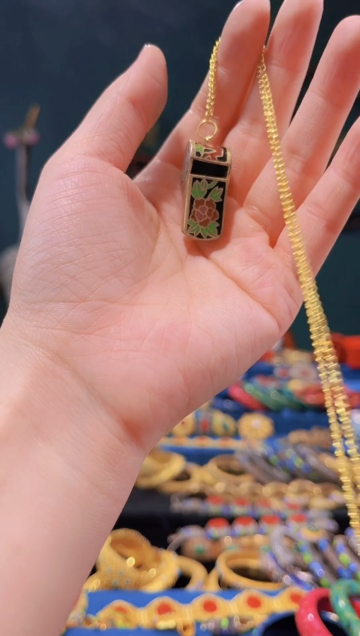 【闪购商品】非遗技艺景泰蓝小哨子 黑色