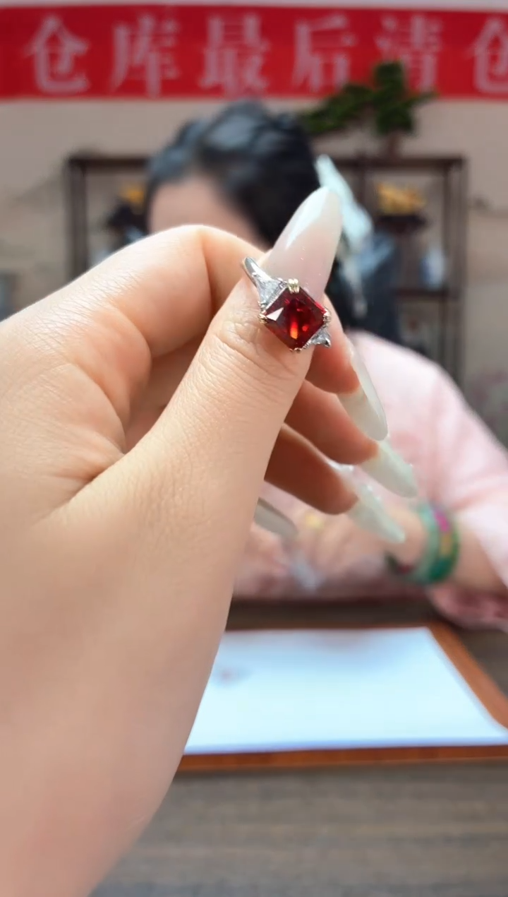 高定珠宝红宝戒指HF635S088