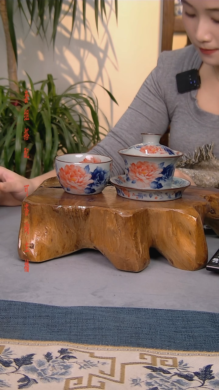 简装家用款件套 老陶泥开片纹陶瓷茶具