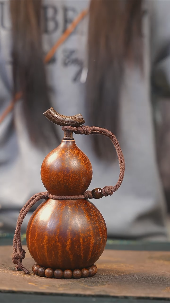 【闪购商品】XJ283大漆酒葫芦不包手串及旋转底座