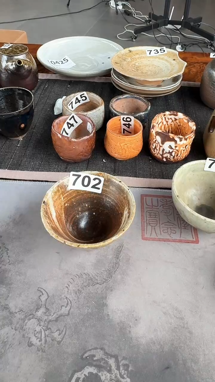【闪购商品】702号吴松柴烧满落灰斗笠杯