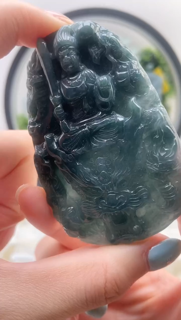 颈饰未镶嵌翡翠不动明王