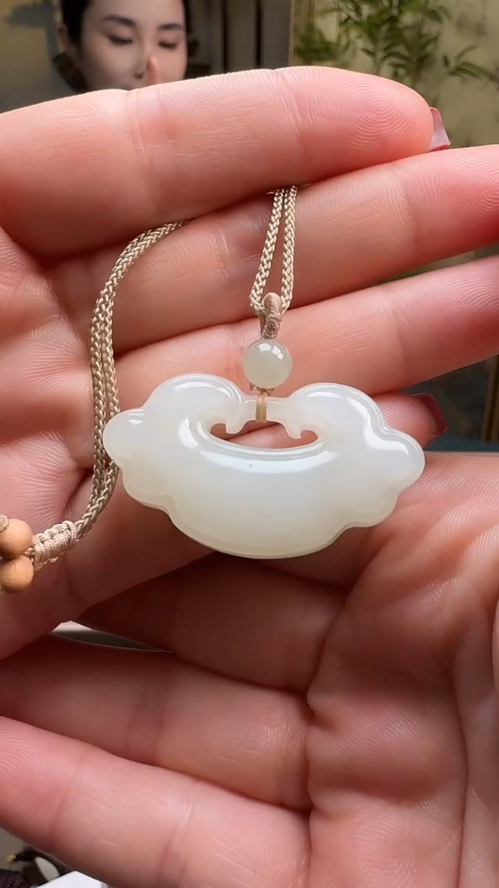 【闪购商品】和田玉吊坠未镶嵌1180晴水如意锁