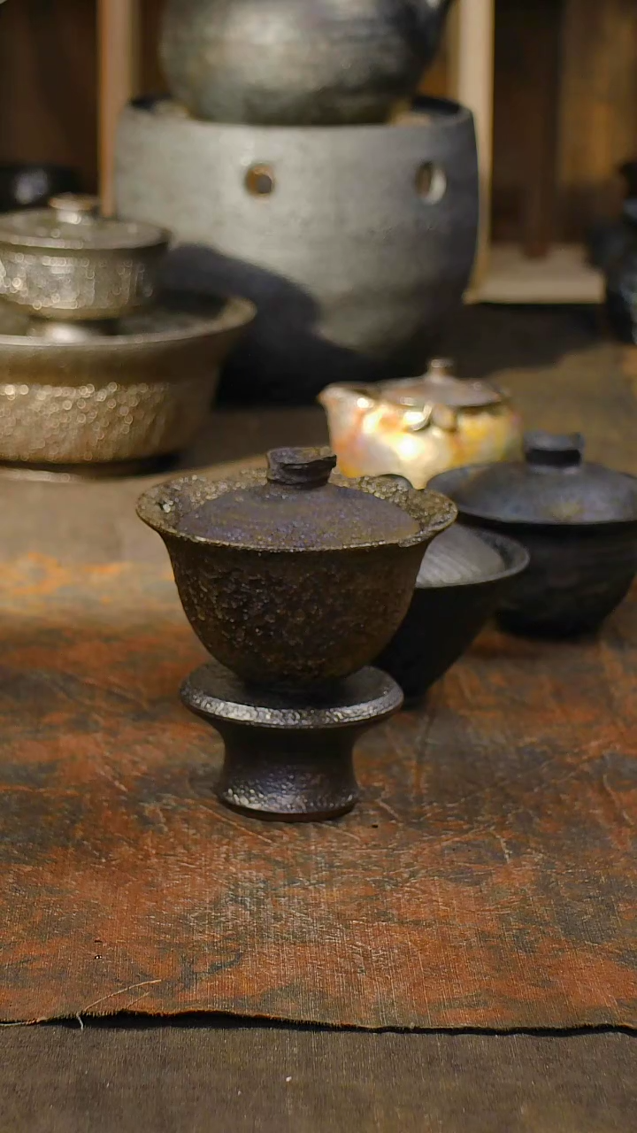 【闪购商品】明静砂器纯手作------盖碗