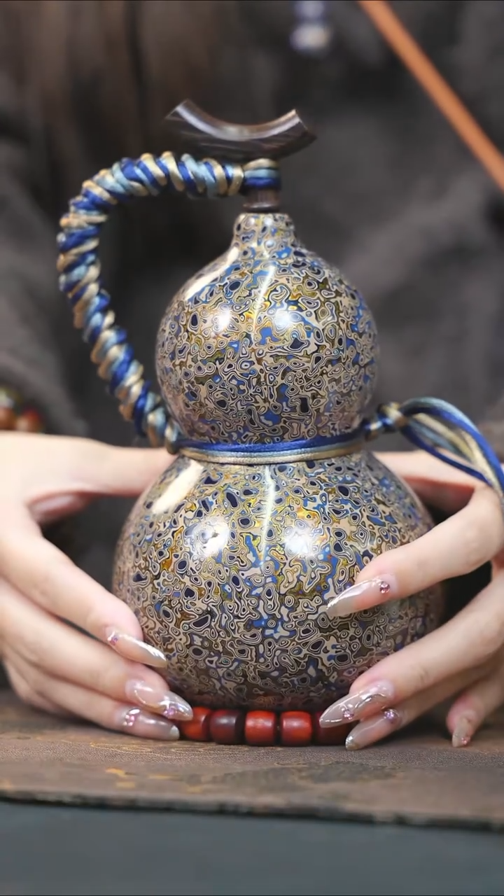 【闪购商品】WS290漆艺酒葫芦不包手串及旋转底座