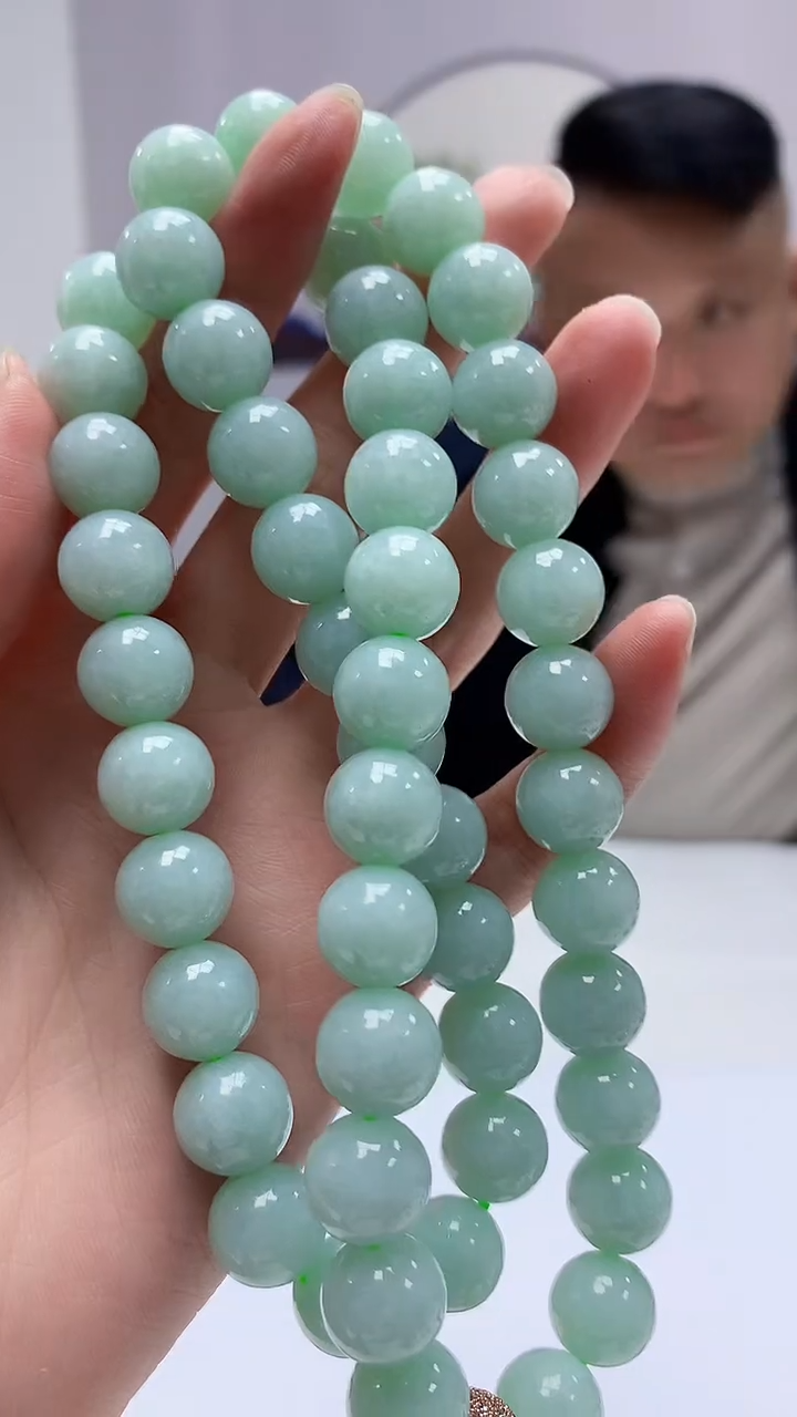 【闪购商品】定制翡翠未镶嵌4969zm-毛货珠链109