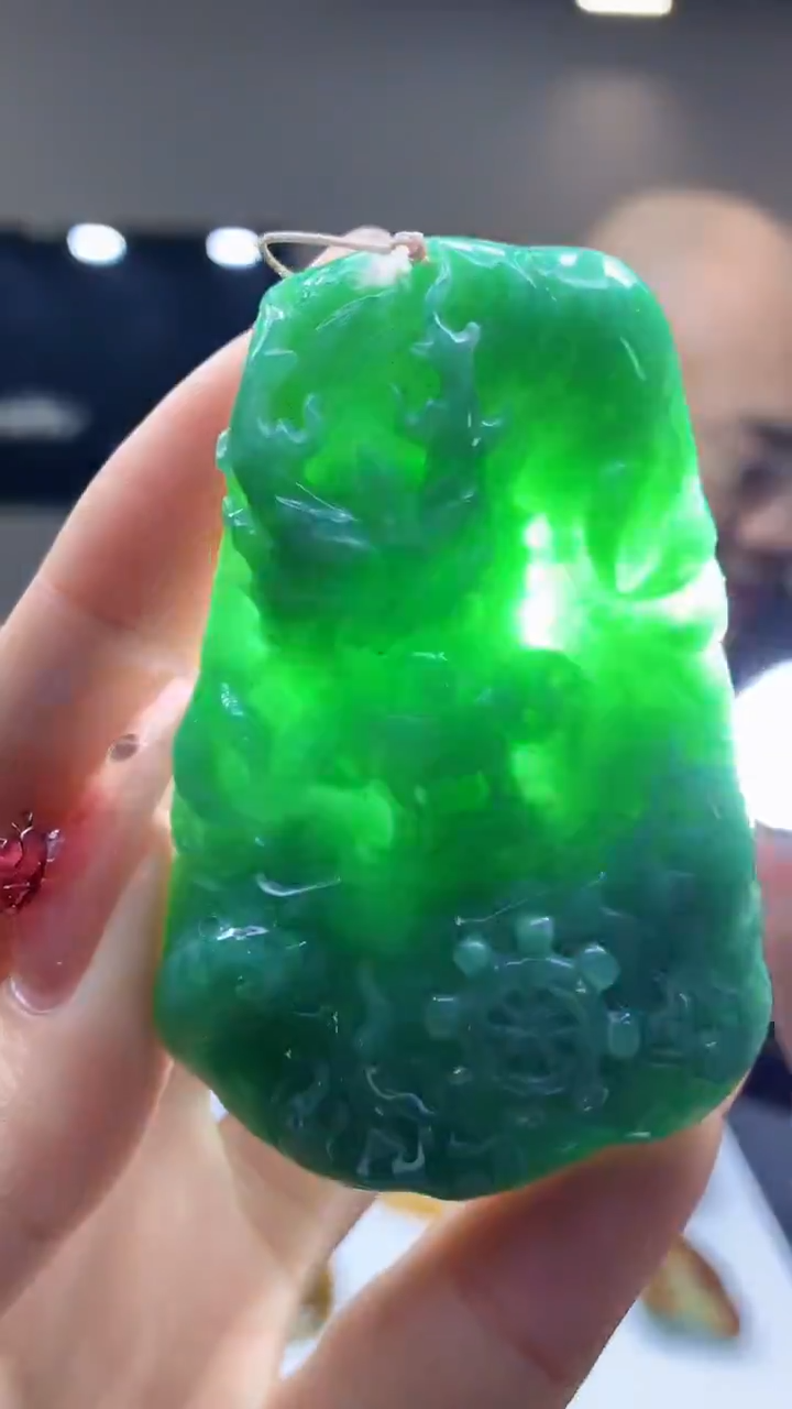 【闪购商品】定制翡翠未镶嵌1030ry-毛货挂件