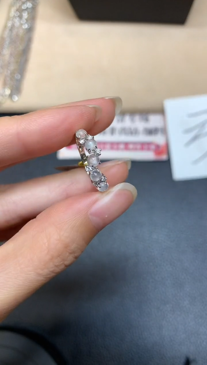 【闪购商品】翡翠戒指18K金镶嵌【无鉴赏期