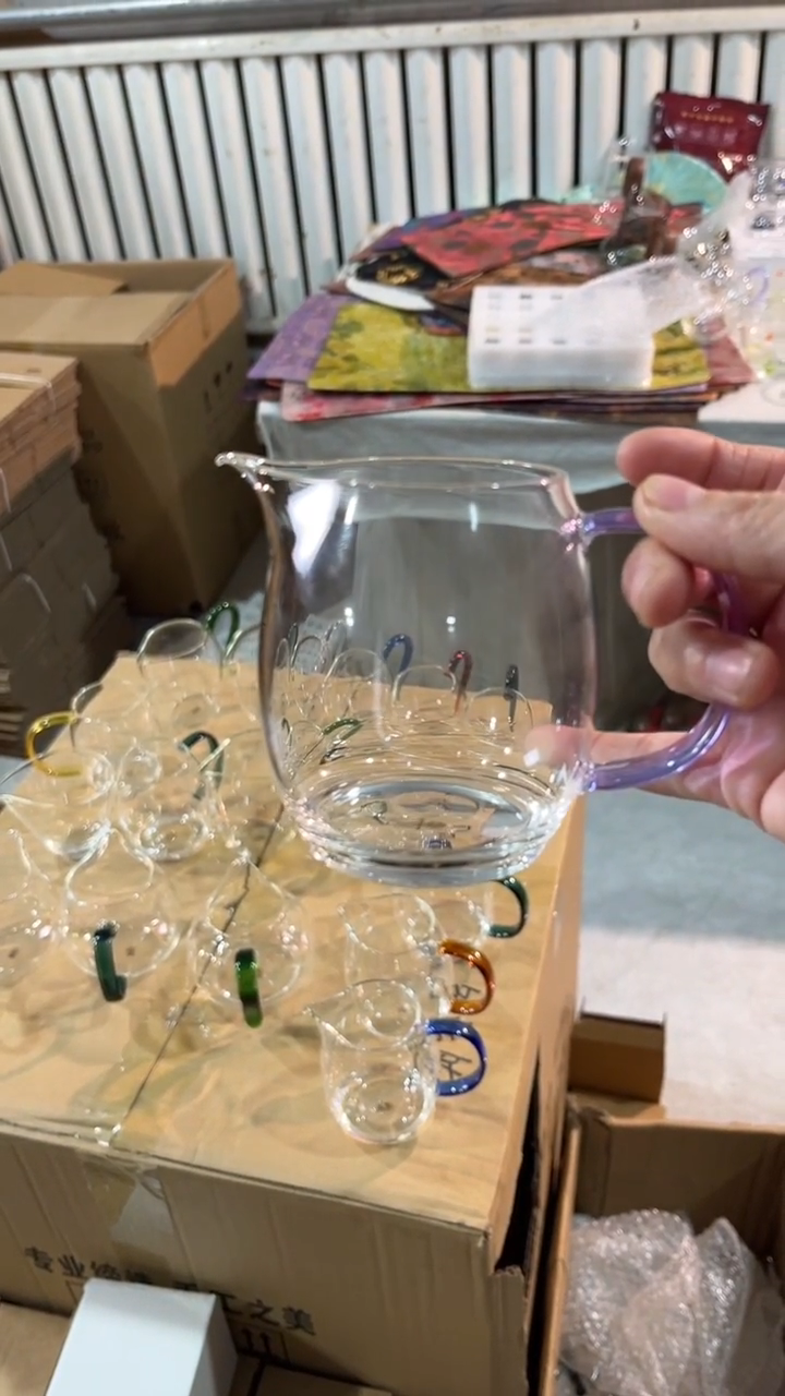 手工艺品玻璃诚然公杯紫把