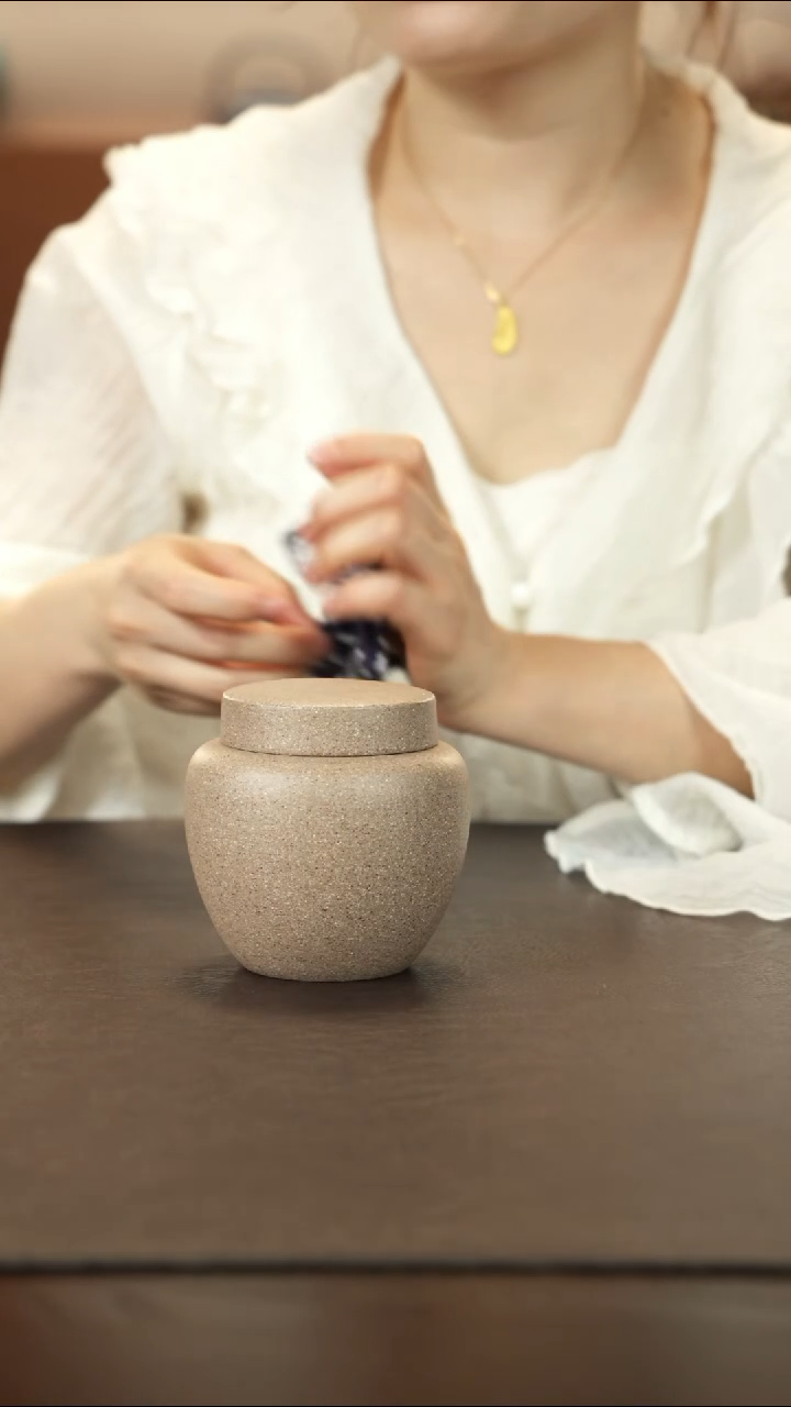 紫砂茶叶罐直播福利定窑白茶叶罐