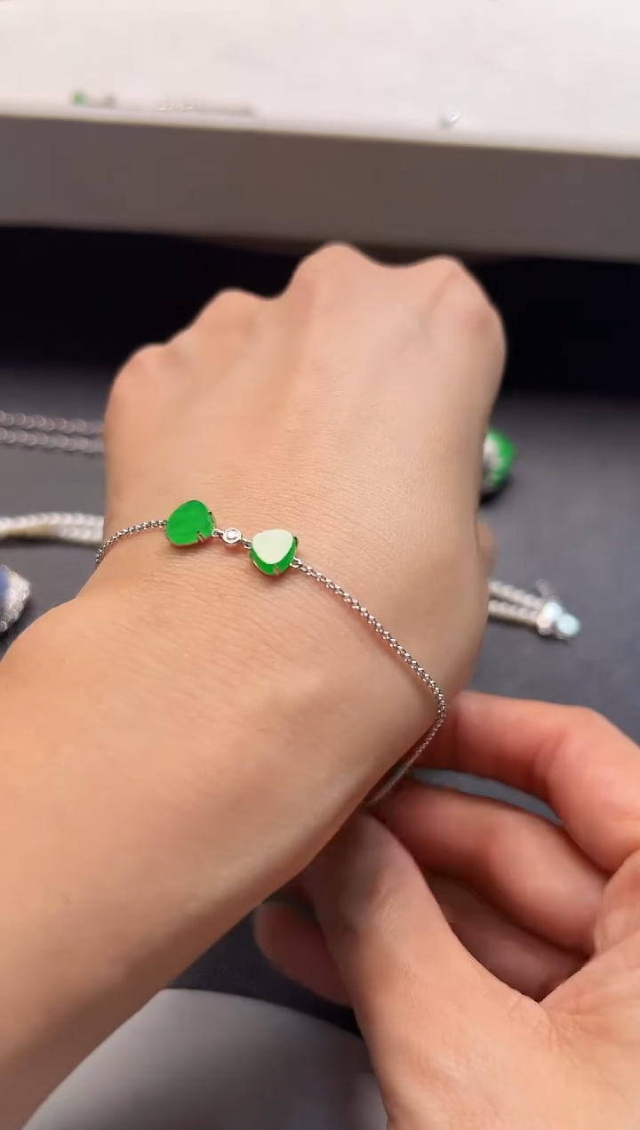 18K金镶嵌手链翡翠KYZI1122-058