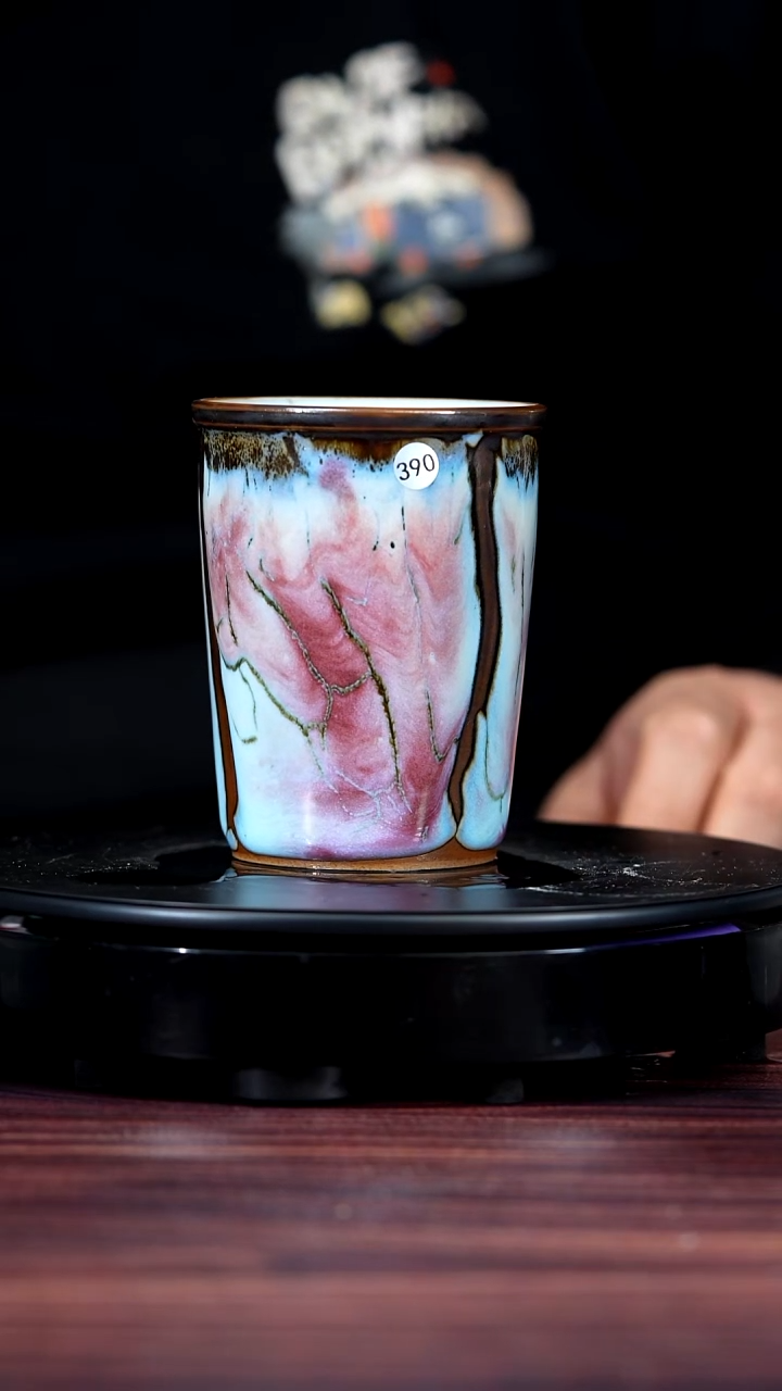 390#白露伟一级品原矿钧瓷可乐杯