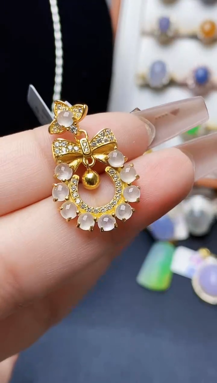 银S925镶嵌戒指翡翠2299