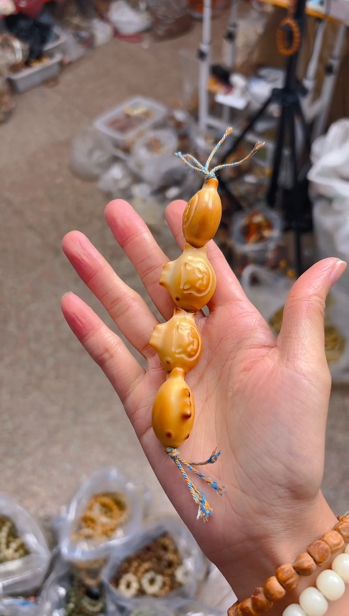吊坠菩提根/象牙果小鱼棒棒糖