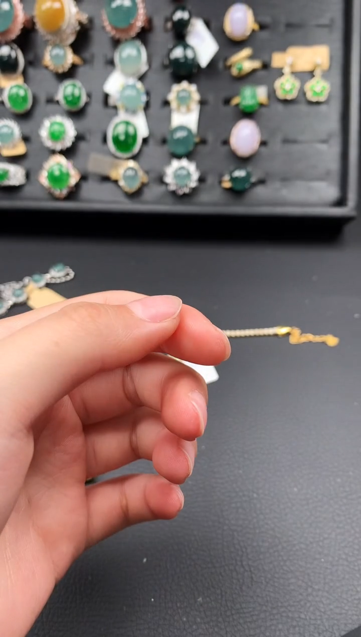 【闪购商品】翡翠戒指银S925镶嵌562141