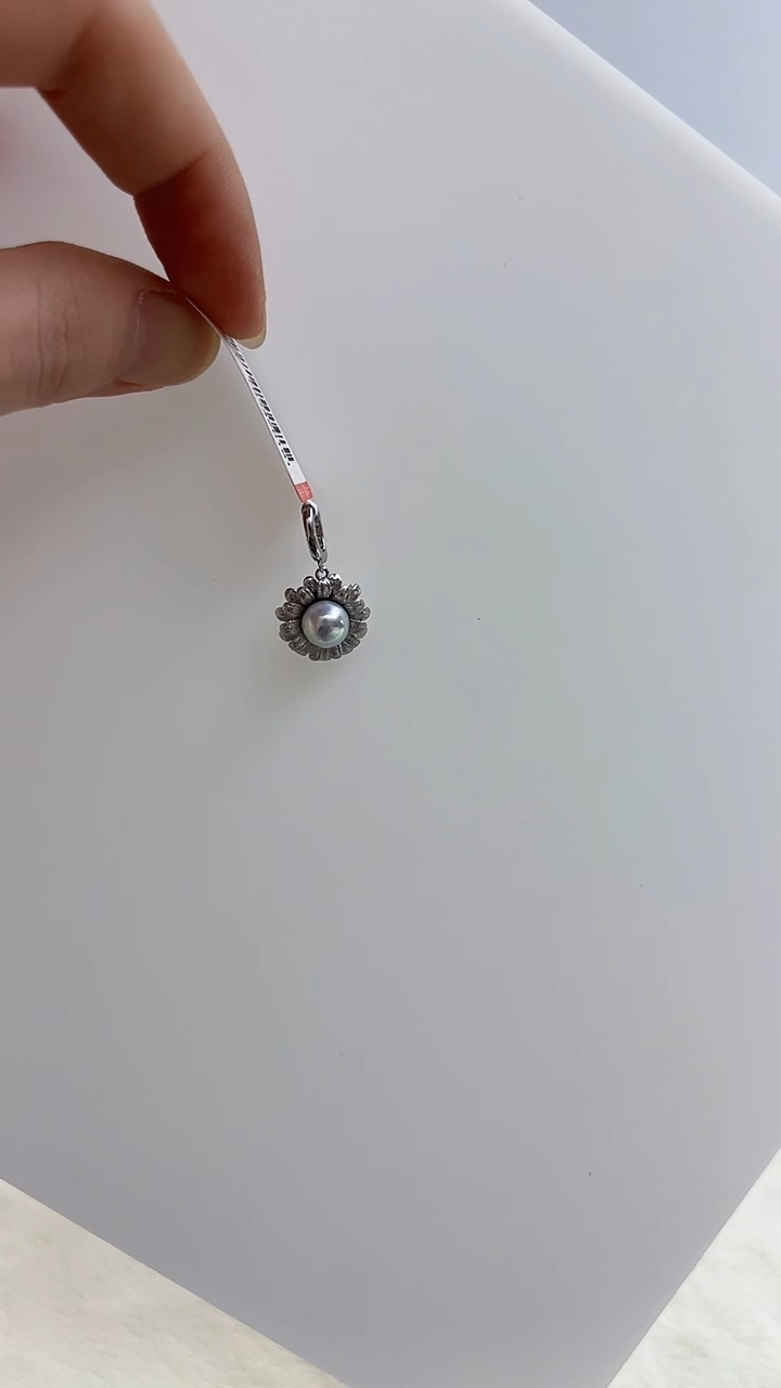 【闪购商品】银S925镶嵌海水珍珠DA吊坠@@yd349