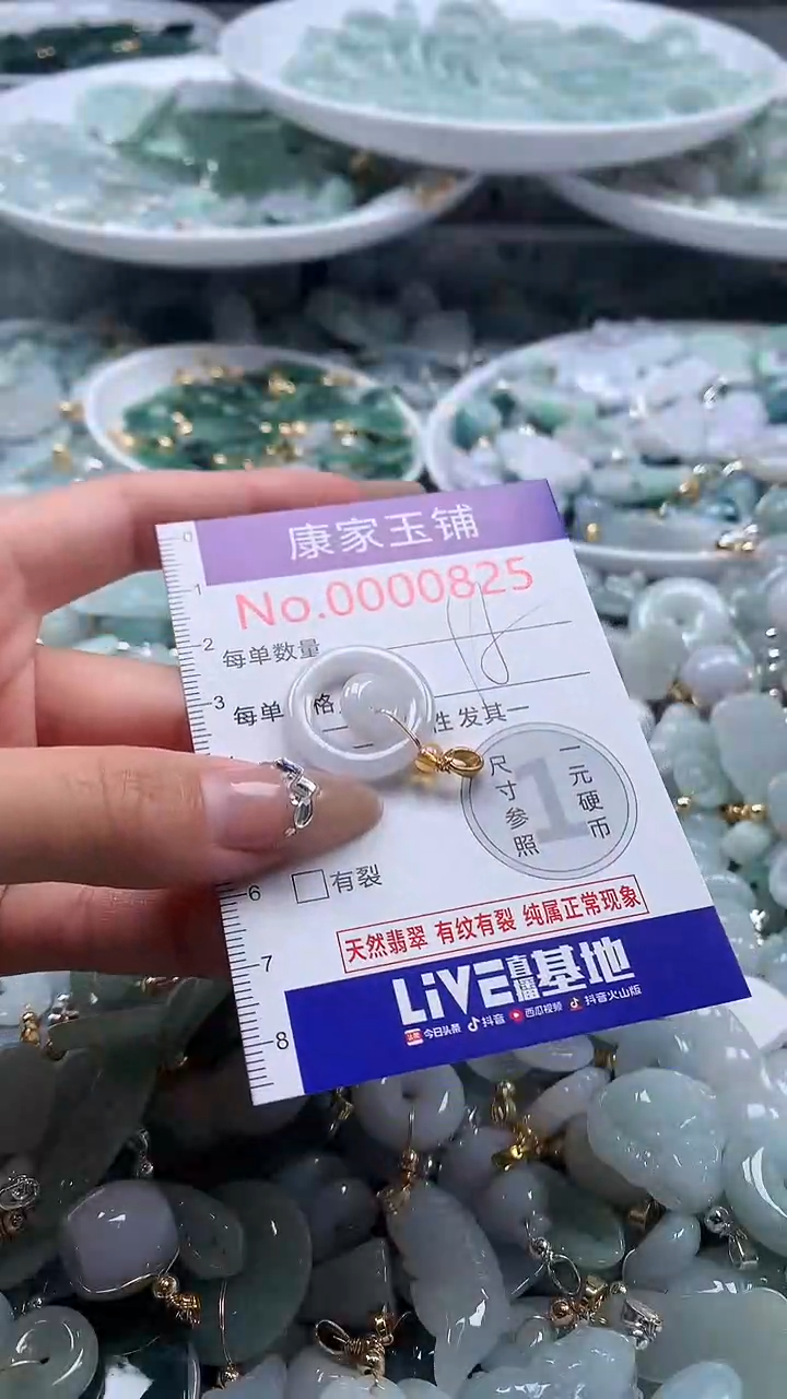 翡翠未镶嵌吊坠(不含链)825