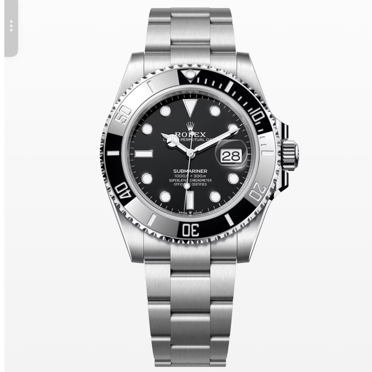 未使用 Rolex/劳力士 专柜自提 劳力士、126610黑水鬼/41表径
