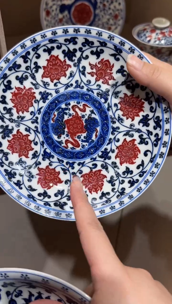 【闪购商品】杯预售永明尚玩双狮内绘壶承