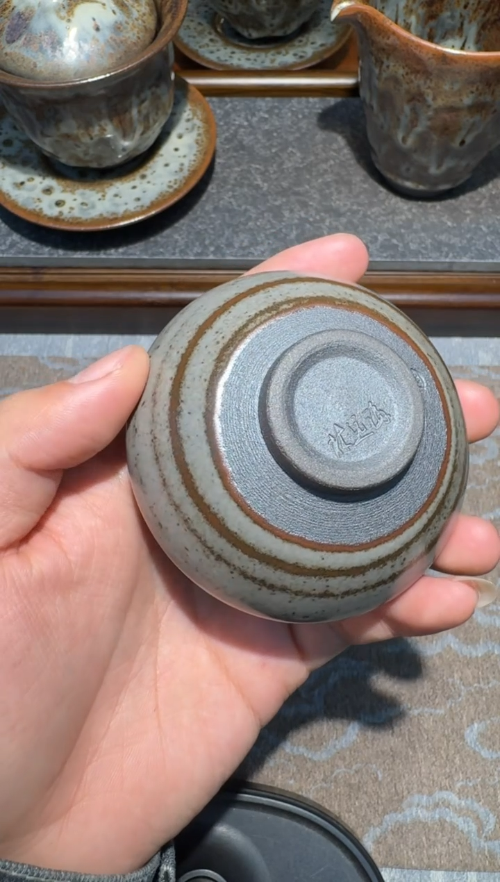 【闪购商品】茶盏林远福灰贝盏8