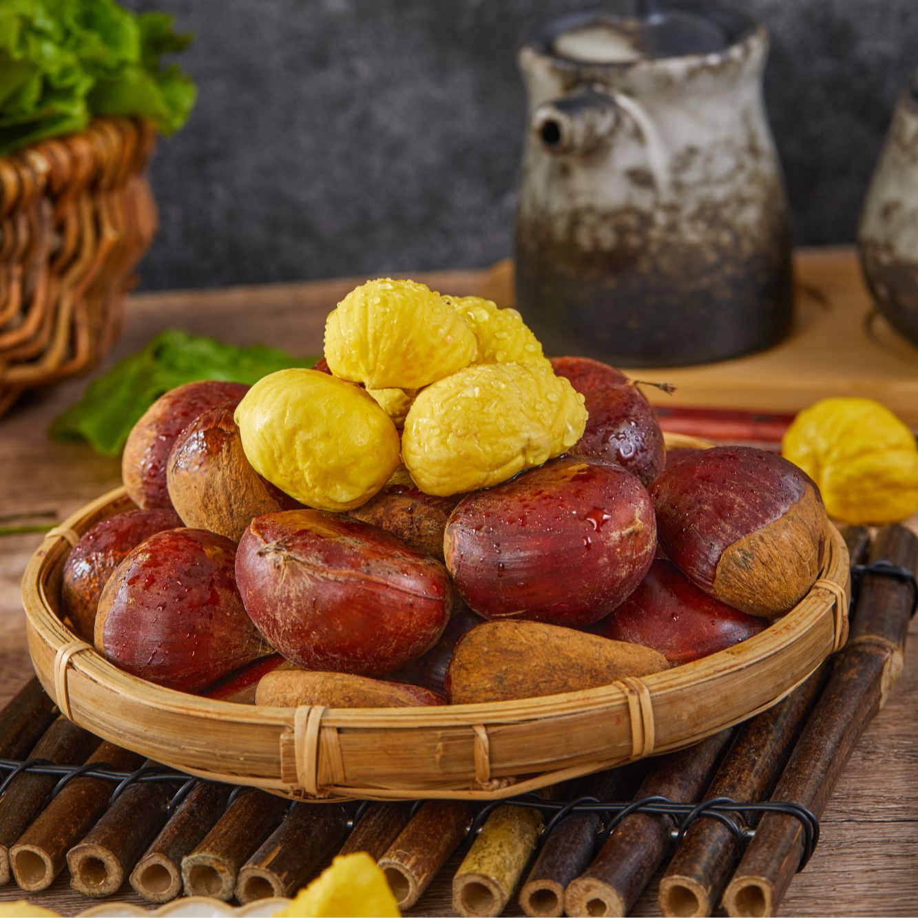 【高山板栗】云南鲁母高山鲜板栗粉面香甜大板栗3斤5斤装