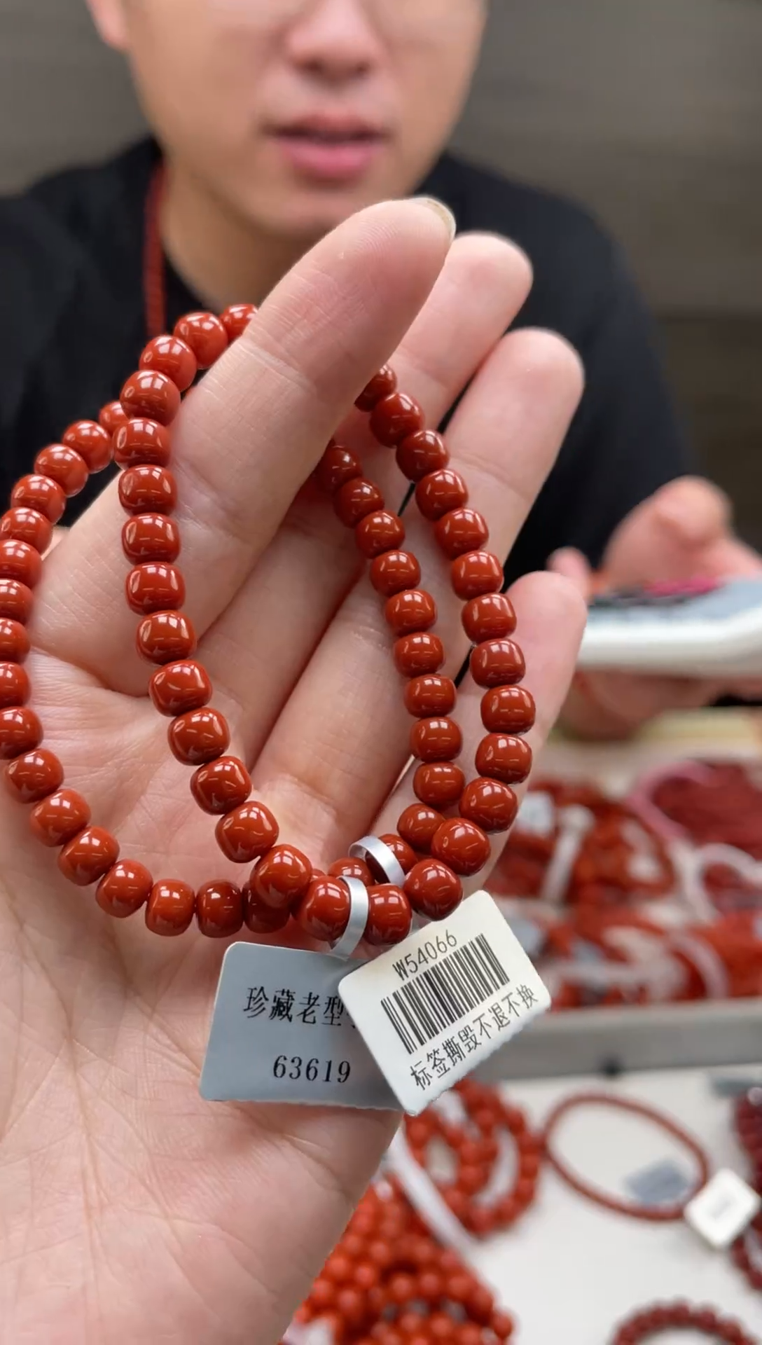 未镶嵌手串南红玛瑙老型保山满肉6mm多样性发一