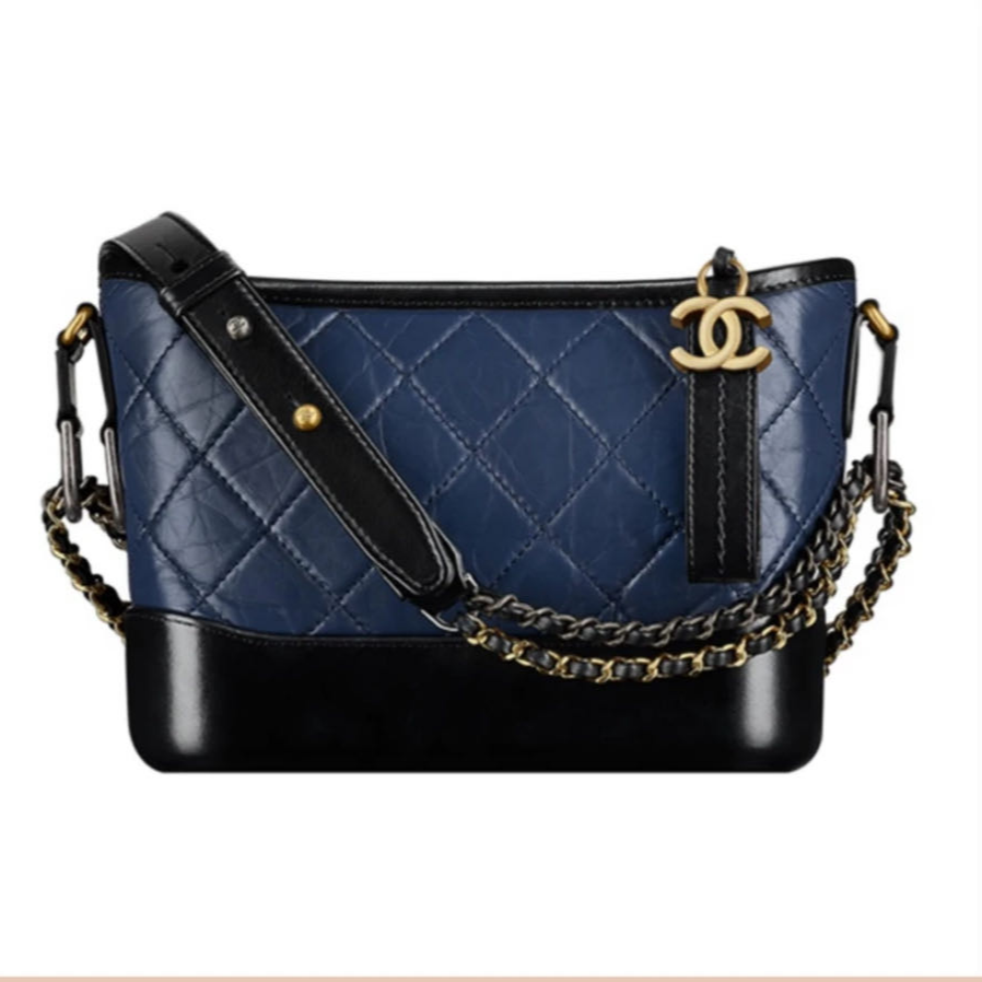 99新 Chanel/香奈儿 香奈儿流浪黑蓝小号包包